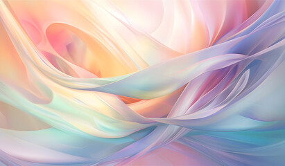 Colorful Pastel Colors Abstract Background Generative by AI