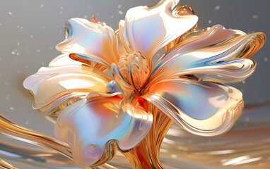 Yellow Flower Wallpaper Concept - Generative by AI