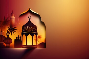 Islamic New Year. The day of the beginning of the year according to the Islamic calendar, the first day of the month of Muharram. Muslim, tradition, religion, moon. Generative AI