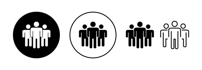 People icon vector for web and mobile app. person sign and symbol. User Icon vector