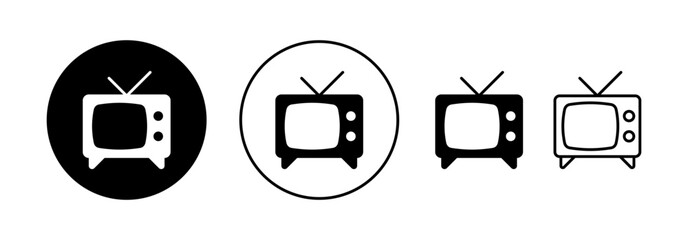 Tv icon vector for web and mobile app. television sign and symbol
