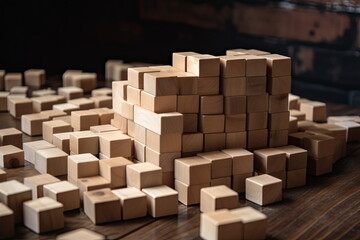 building wood blocks, plan and strategy