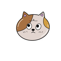Face cat character 
