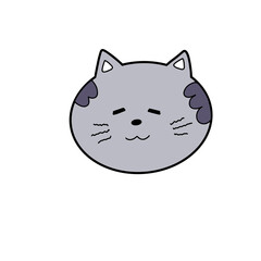 Face cat character 