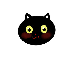 Face cat character 