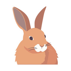 Fluffy yellow rabbit brings happiness and cheer