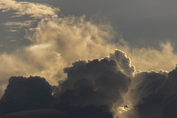 sunset in the clouds