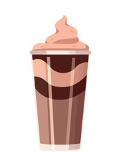 disposable cup coffee and cream