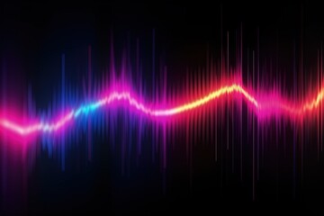 abstract futuristic background with gold PINK blue glowing neon moving high speed wave lines and bokeh lights. Data transfer concept Fantastic wallpaper, Ai Generative