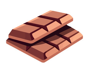 Unhealthy chocolate candy, gourmet dessert snack