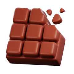 Delicious and tempting chocolate bar illustrations in mouth-watering 3D designs. Indulge in the rich flavors and textures. Perfect for food blogs, packaging, and sweet-themed projects