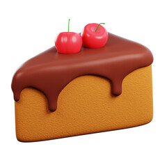 Indulge in the decadent pleasure of melted chocolate cake adorned with creamy goodness and topped with juicy cherries.