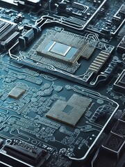 Cell phone microchips for computers. Motherboard. data ram processor circuit Technology