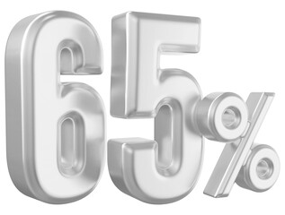65 Percent Silver Number 3D