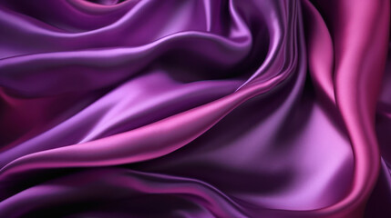 Obraz premium Abstract purple magenta background. Silk satin. AI generation