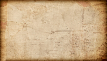 Newspaper paper grunge vintage old aged texture background