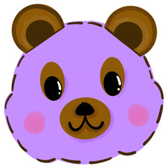 Purple bear