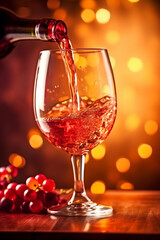 drink fruit alcohol bottle winery food beverage background grape glass wine. Generative AI.