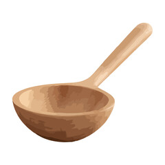 Wooden spoon for cooking