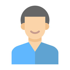 Profile flat icon for people, user, interface, avatar logo
