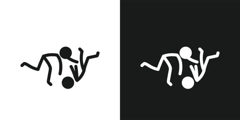 Judo icon pictogram vector design. Stick figure man Judoka vector icon sign symbol pictogram