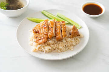 Grilled Chicken with Steamed Rice