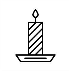 Hotel services, Simple thin line hotel icon, vector icon design, on white background.