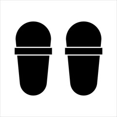 Hotel services, Simple thin line hotel icon, vector icon design, on white background.