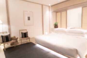 abstract  blur hotel resort bedroom