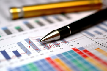 Concept of data investment work place for securities exchanges, free photos