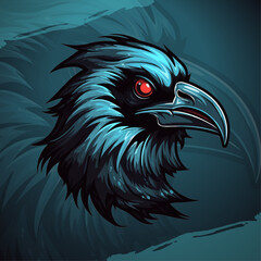 Vector Illustration of Scary Crow: Mascot Logo Design with Modern Concept for Sport & Esport