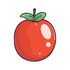 Juicy organic tomato, a symbol of freshness