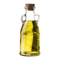 Fotobehang olive oil bottle isolated © Tony A