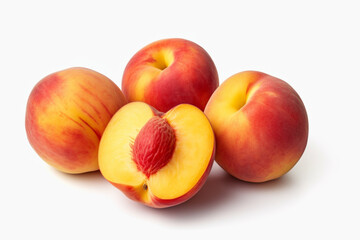 Fototapeta na wymiar Peach fruit isolated on background. 