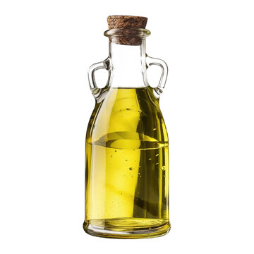 olive oil bottle isolated