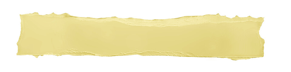 pale yellow paper ripped texture message torn Isolated for photo effect on white background