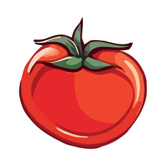 Fresh organic tomato salad, a healthy gourmet meal