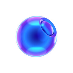 3D ABSTRACT PURPLE METAL OBJECT RENDER