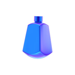 3D ABSTRACT PURPLE METAL OBJECT RENDER