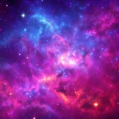 Fototapeta na wymiar Colorful space galaxy cloud nebula. Stary night cosmos. Universe science astronomy. Supernova background wallpaper. Generative AI.