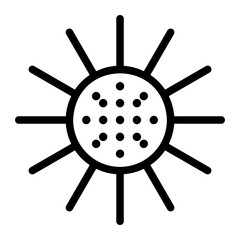 Obraz premium sea urchin icon 