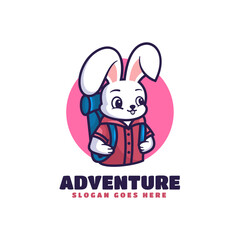 Vector Logo Illustration Adventure Mascot Cartoon Style.