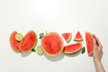 Concept of fresh and juicy food - Watermelon