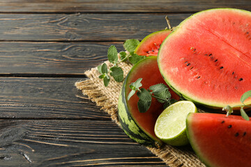 Concept of fresh and juicy food - Watermelon