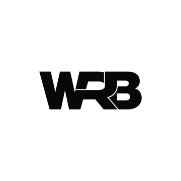 WRB letter monogram logo design vector