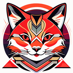 close up, cat, face, vector, colorful