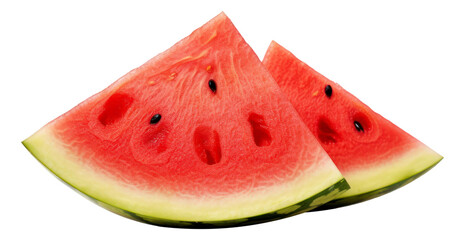 Slice of watermelon isolated. Generative AI.