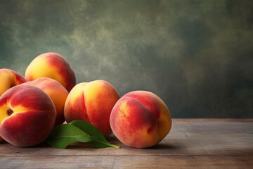 Fototapeta na wymiar Peach fruit isolated on background. 
