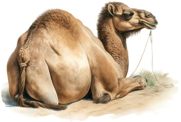 Camel watercolor painting png