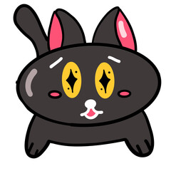 cat, kitten, cute, vector, fur, pet, smile, adorable, feline, funny, cartoon, happy, illustration, isolated, animal, character, design, clipart, doodle, draw, fuzzy, greeting, outline, pose, relax, 